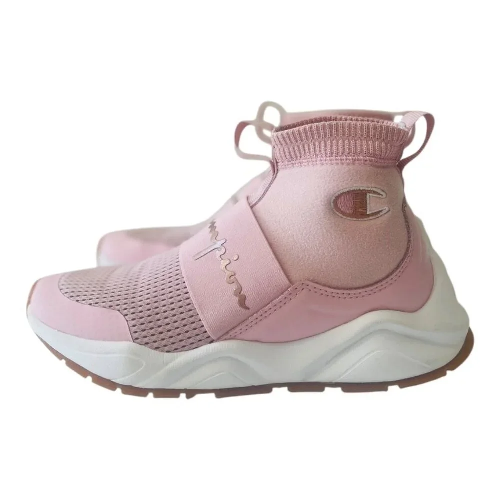 Pink Champion Meloso Rally Pro shoes athletic wear sneakers size 6.5 - Picture 3 of 15